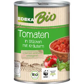 EDEKA Bio Tomaten in Stücken, mit Kräutern Bild 0