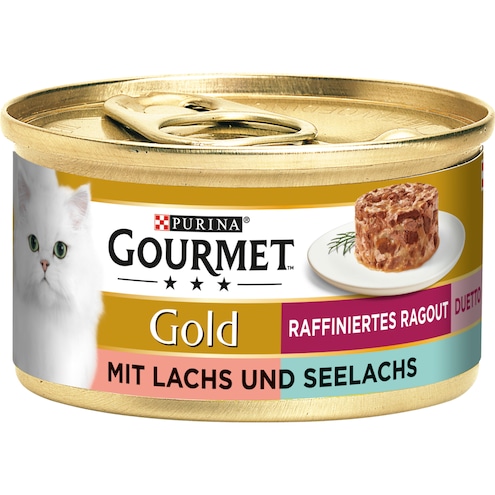 GOURMET Gold Raffiniertes Ragout Duetto mit Lachs und Seelachs