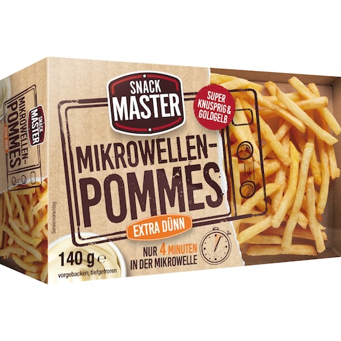 Snackmaster Mikrowellen-Pommes Extra Dünn Bild 1