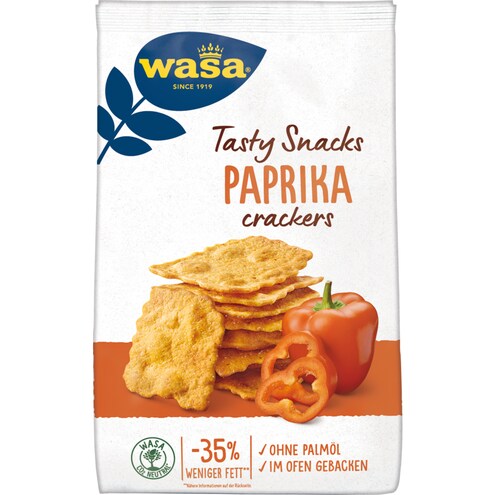 Wasa Tasty Snacks Crackers Paprika