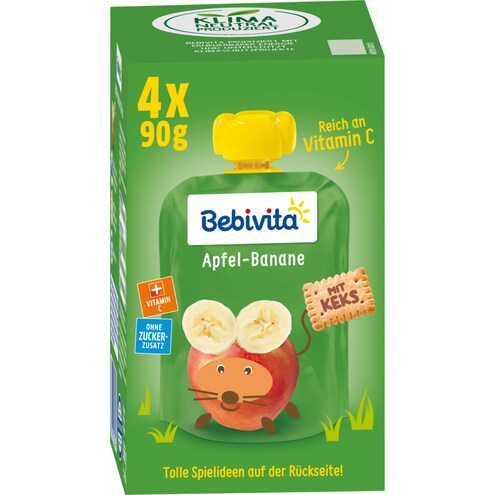 Bebivita Kinder-Spaß Apfel Banane mit Keks ab 1 Jahr