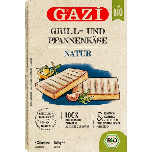 GAZi Bio Grill- und Pfannenkäse Natur 43 % Fett i. Tr.