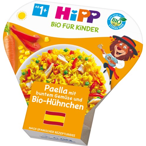 HiPP Bio Paella mit buntem Gemüse und Bio-Hühnchen ab 1 Jahr Bild 1