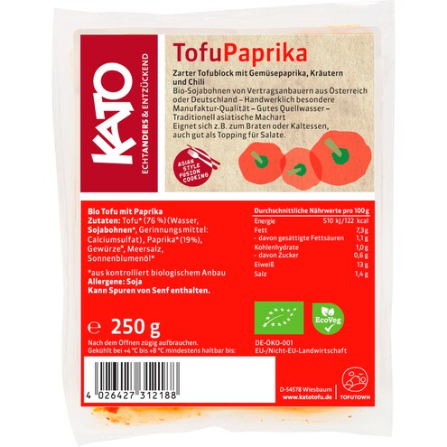 Kato Bio Tofu mit Paprika