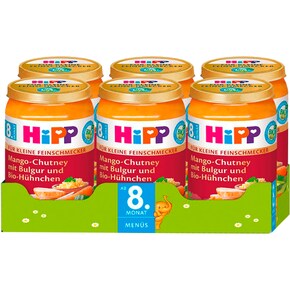 HiPP Bio Für Kleine Feinschmecker Mango-Chutney mit Bulgur und Bio-Hühnchen ab 8. Monat Bild 0