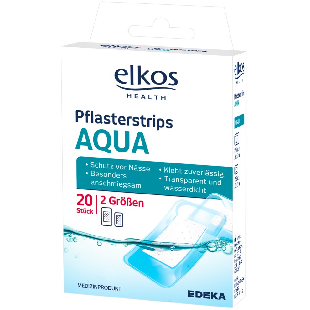 EDEKA elkos Pflasterstrips aqua  bei Bringmeister online bestellen!
