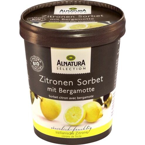 Alnatura Bio Zitronen Sorbet mit Bergamotte