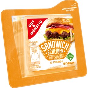 GUT&GÜNSTIG Sandwichscheiben Cheddar 45% Fett i. Tr. Bild 0