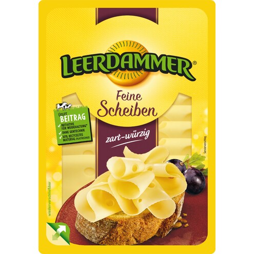 Leerdammer Feine Scheiben zart-würzig 48 % Fett i. Tr.