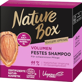 Nature Box Volumen festes Shampoo Mandel-Öl Bild 0