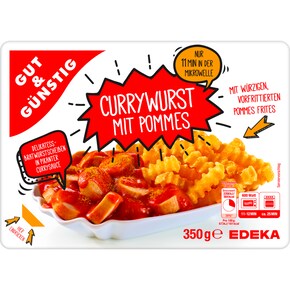 GUT&GÜNSTIG Currywurst mit Pommes Bild 0