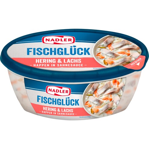 NADLER Fischglück Hering & Lachs - Happen in Sahnesauce