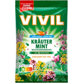 VIVIL Kräuter-Mint Hustenbonbons ohne Zucker Bild 0