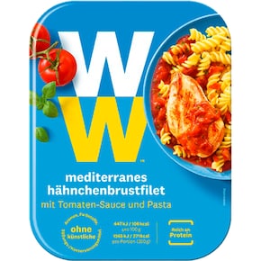 WW Mediterranes Hähnchenbrustfilets mit Tomatensauce und Pasta Bild 0