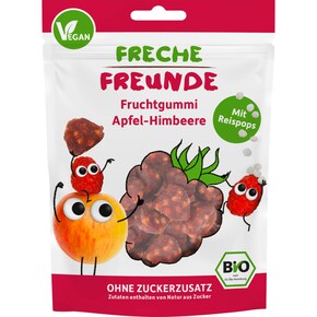 Freche Freunde Bio Fruchtgummi Apfel-Himbeere mit Reispops Bild 0