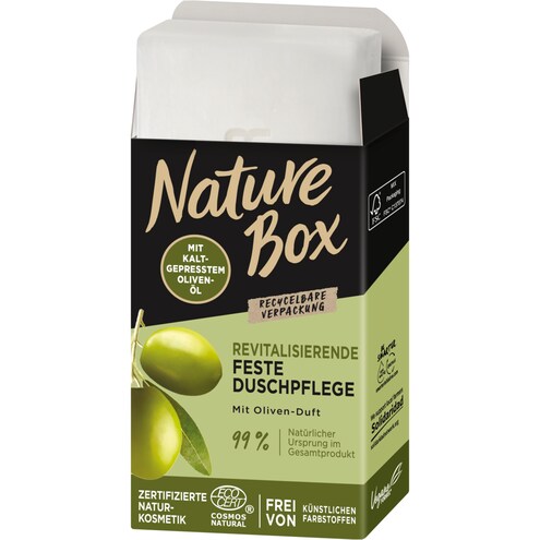 Nature Box feste revitalisierende Duschpflege mit Oliven Duft