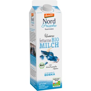 Nord Frische Demeter Fettarme Bio-Milch 1,5 % Bild 0