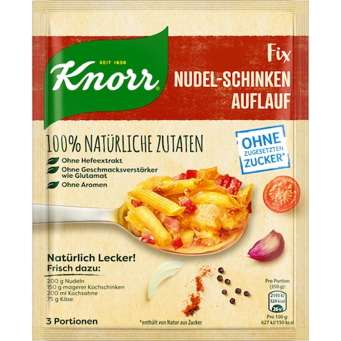 Knorr Natürlich Lecker Nudel-Schinken Auflauf Bild 1