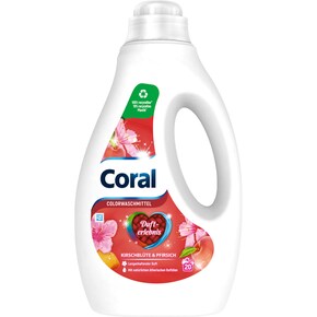 Coral Waschmittel flüssig Kirschblüte&Pfirsich für 20 Wäschen Bild 0