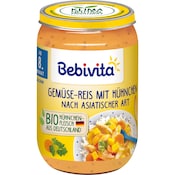 Bebivita Bio Menü Gemüse-Reis mit Hühnchen nach asiatischer Art ba dem 8ten Monat