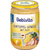 Bebivita Bio Menü Kartoffel-Gemüse mit Pute ab 8. Monat