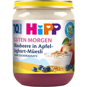 HiPP Bio Guten Morgen Müesli Blaubeere in Apfel-Joghurt ab 10. Monat Bild 0