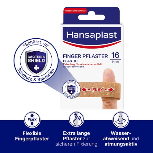 Hansaplast Elastic Fingerstrips 16 Stück Bild 1