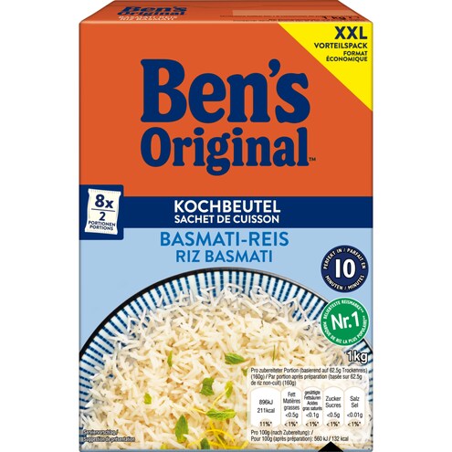 Ben's Original Kochbeutel Basmati-Reis XXL-Vorteilspack