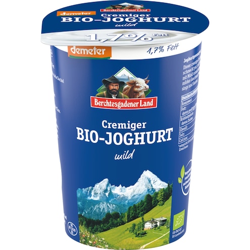 Berchtesgadener Land Demeter Cremiger Bio-Joghurt mild 1,7 %