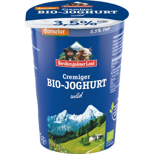 Berchtesgadener Land Demeter Cremiger Bio-Joghurt mild 3,5 %