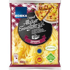 EDEKA Allgäuer Emmentaler gerieben 45% Fett i. Tr. Bild 0
