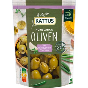KATTUS Grüne Oliven Knoblauch & Thymian Bild 0