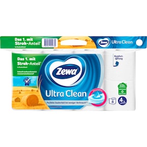 Zewa Ultra Clean Toilettenpapier 4-lagig Bild 0