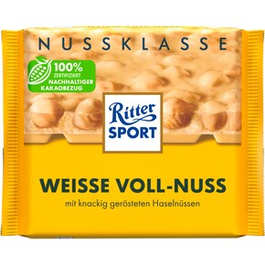 Ritter SPORT Nuss Klasse Weisse Voll-Nuss Tafel Bild 0
