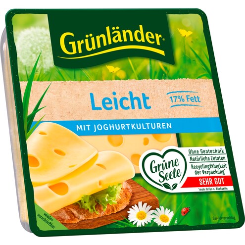 Grünländer Scheiben Leicht 30 % Fett i. Tr.