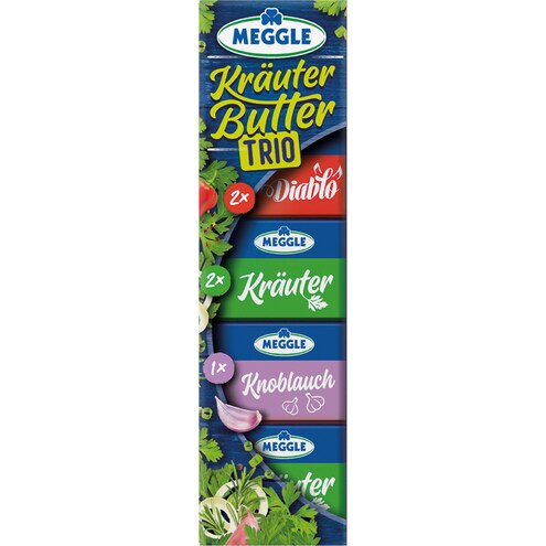 Meggle Kräuter-Butter Trio Riegel
