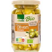 EDEKA Bio Grüne Oliven, entsteint, gefüllt mit Mandeln