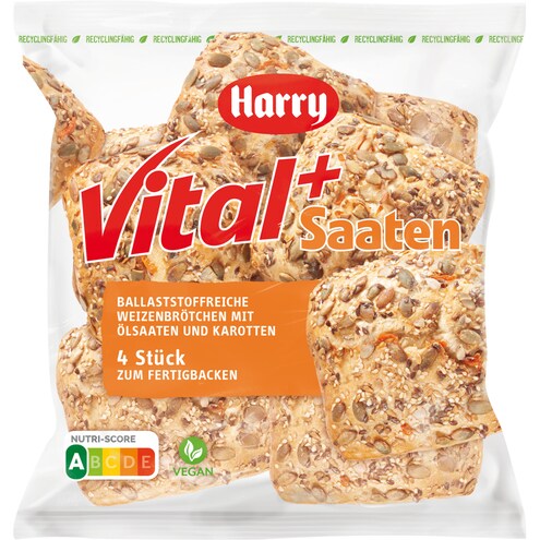 Harry Vital+Saaten Brötchen zum Fertigbacken