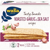 Wasa Tasty Snacks Roasted Garlic & Seasalt crisps