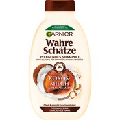 Garnier Wahre Schätze Shampoo Kokosmilch&Acadamia für gesundes und fühlbar geschmeidigeres Haar