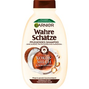 Garnier Wahre Schätze Shampoo Kokosmilch&Acadamia für gesundes und fühlbar geschmeidigeres Haar Bild 0