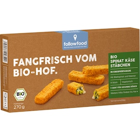 followfood Bio Spinat-Käse-Stäbchen Bild 0