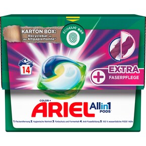 Ariel All-in-1 Pods Colorwaschmittel Extra Faserpflege 352,8g Bild 0