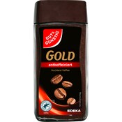 GUT&GÜNSTIG GOLD löslicher Bohnenkaffee, entkoffeiniert