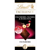 Lindt Excellence Cranberry, Mandel & Haselnuss