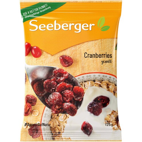 Seeberger Cranberries gesüßt