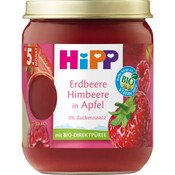 HiPP Bio Erdbeere Himbeere in Apfel ab 5. Monat