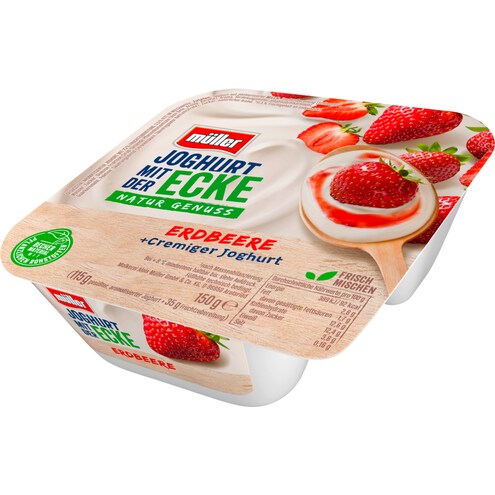 müller Joghurt mit der Ecke Erdbeere 3,5 % Fett