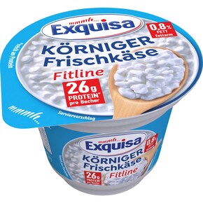Exquisa Körniger Frischkäse Fitline natur 0,8 % Fett absolut Bild 0