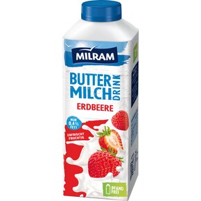 MILRAM Buttermilch Drink Erdbeere 0,4 % Fett Bild 0